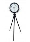 ® Siyah Desenli Şık Tripod Ayaklı Saat