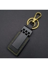 Siyah Gold Deri Metal Anahtarlık