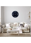 Siyah Modern 36 Cm Duvar Saati
