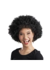 Siyah Renk Kıvırcık Afro Bonus Parti Peruğu
