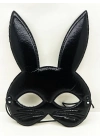 Siyah Renk Kumaş Malzemeden İmal Eva Tavşan Maskesi