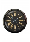 ® Siyah Roma Rakamlı 52 Cm Metal Duvar Saati