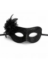 Siyah Simli Tüylü Balo Maskesi – Kadın Parti & Maskeli Balo Maskesi