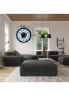 ® Siyah Standart 60 Cm Çarklı Duvar Saati