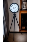 ® Siyah Tripod Ayaklı Dekoratif Saat