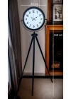 ® Siyah Tripod Ayaklı Dekoratif Saat