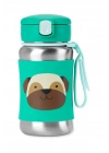 Skip Hop Zoo Pipetli Paslanmaz Çelik Suluk 350 ml Pug