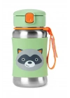 Skip Hop Zoo Pipetli Paslanmaz Çelik Suluk 350 ml Rakun