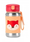 Skip Hop Zoo Pipetli Paslanmaz Çelik Suluk 350 ml Tilki