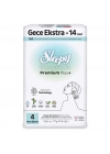 Sleepy Bio Natural Premium Plus Gece Ekstra Ped 14 Adet