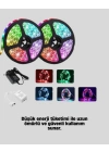Smart Şerit LED Kumandalı USB Enerjili Suya Dayanıklı Dekoratif Aydınlatma