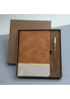 Soft Deri Defter Ve Roller Kalem Seti