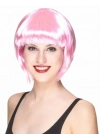 Soft Pembe Renk Parti Peruğu Küt Saç