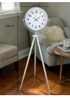 Soft White Dekoratif Tripod Ayaklı Saat