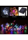 Solar 30 Ledli Çiçekli RGB Bahçe Aydınlatma Dekorasyon Güneş Enerjili