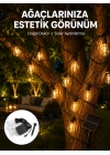 Solar Dekoratif LED Ampul Işık Bahçe Çit Balkon ve Veranda Süsleme Aydınlatması