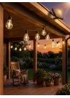 Solar LED Ampul Işık Dış Mekan Bahçe Pergola Balkon Dekoratif Aydınlatma