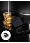 Solar LED Ampul Işık Dış Mekan Bahçe Pergola Balkon Dekoratif Aydınlatma