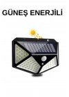 Solar Sensörlü Duvar Lambası Bahçe Lambaso Parlak Beyaz Işık Suya Dayanıklı