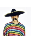 Sombrero Meksika Şapkası Mariachi Altın Şeritli Yetişkin Boy