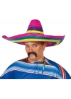 Sombrero Meksika Şapkası Renkli Örme Hasır Yetişkin Boy