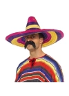 Sombrero Meksika Şapkası Renkli Örme Hasır Yetişkin Boy