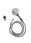 Spiral Hortumlu 4 Kademeli El Duşu Seti Duvar Askılı Banyo Duş Başlığı