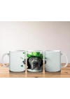 St. Patrick Şapkalı Gri Büyük Irk Köpek – Baskılı Kahve Kupası