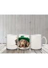 St. Patrick Şapkalı Gülümseyen Köpek – Baskılı Kahve Kupası