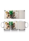 St. Patrick Şapkalı Neşeli Bulldog – Baskılı Kahve Kupası