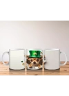 St. Patrick Şapkalı Neşeli Corgi Deseni – Baskılı Kahve Kupası