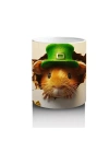 St. Patrick Şapkalı Tüylü Hamster – Baskılı Kahve Kupası
