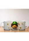 St. Patrick Şapkalı Tüylü Hamster – Baskılı Kahve Kupası
