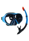 Star Diving Dalış Maskesi ve Snorkel Yetişkin - 51713-MAVİ