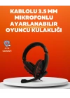 Stereo KırmızıKulaklığı Yumuşak Pedli Mikrofonlu