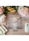 Su Üzerine Düşen Sakura Yapraklı Mousepad - 19x23 cm 2 mm Dikdörtgen İthal Baskılı Mouse Pad