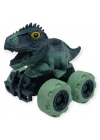 Sürtmeli Dinazor Arabalar 12 cm - H-20 - Stegosaurus - Yeşil