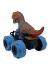 Sürtmeli Dinazor Arabalar 12 cm - H-20 - T-Rex -Kahverengi