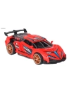 Sürtmeli Sesli Işıklı Spor Arabalar 18 cm - Kırmızı