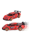 Sürtmeli Sesli Işıklı Spor Arabalar 18 cm - Kırmızı