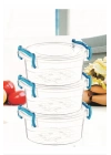 Sweet Yuvarlak Saklama Kabı 3lü Royaleks-ÇNK2320