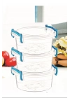 Sweet Yuvarlak Saklama Kabı 3lü Royaleks-ÇNK2320
