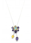 Swr Çiçek Kolye - Mor