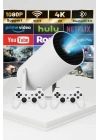 Taşınabilir Android Projeksiyon Ayaklı Çift Kollu 4K Çözünürlüklü Sinema Projeksiyonu