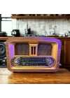 ®  Taşınabilir Klasik AM/FM/SW  Retro Ev Radyo USB ile Şarj Olabilen Retro Radyo