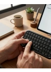 Taşınabilir Mini Bluetooth Klavye Şarjlı Kablosuz Klavye