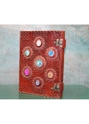 Taşlı Deri Defter Model 12
