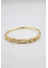Taşlı Vip Bilezik - Altın