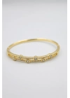Taşlı Vip Bilezik - Altın