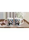 Tavşan Kulaklı Çiçek Taçlı Panda Temalı Baskılı Kupa Bardak